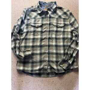 Jach's Shirt Women's Large Plaid Tartan Pearl Snaps Western Boho Heritage